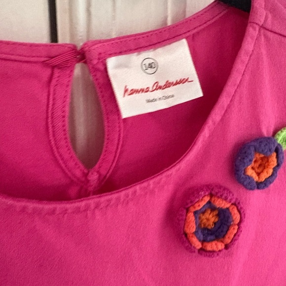 Hanna Andersson Lot of 2 Girl's Dress and top Sz 10 (140)-100% Cotton Boho - Picture 4 of 6